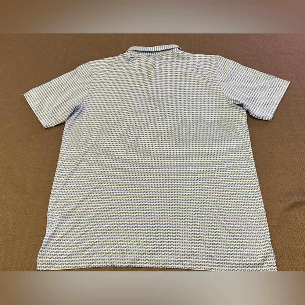 Peter Millar Blue Geometric Pattern. Size Men’s L… - image 3